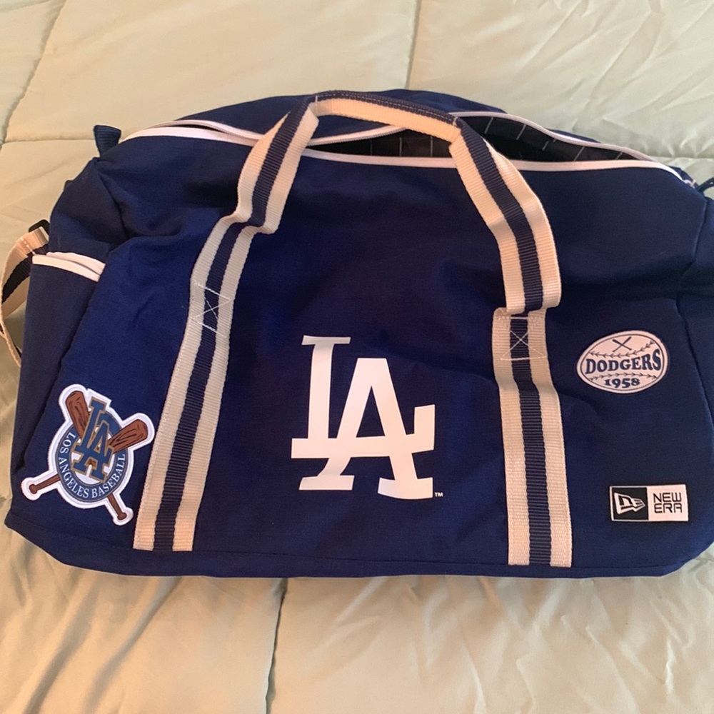 NWOT LA dodgers duffel bag